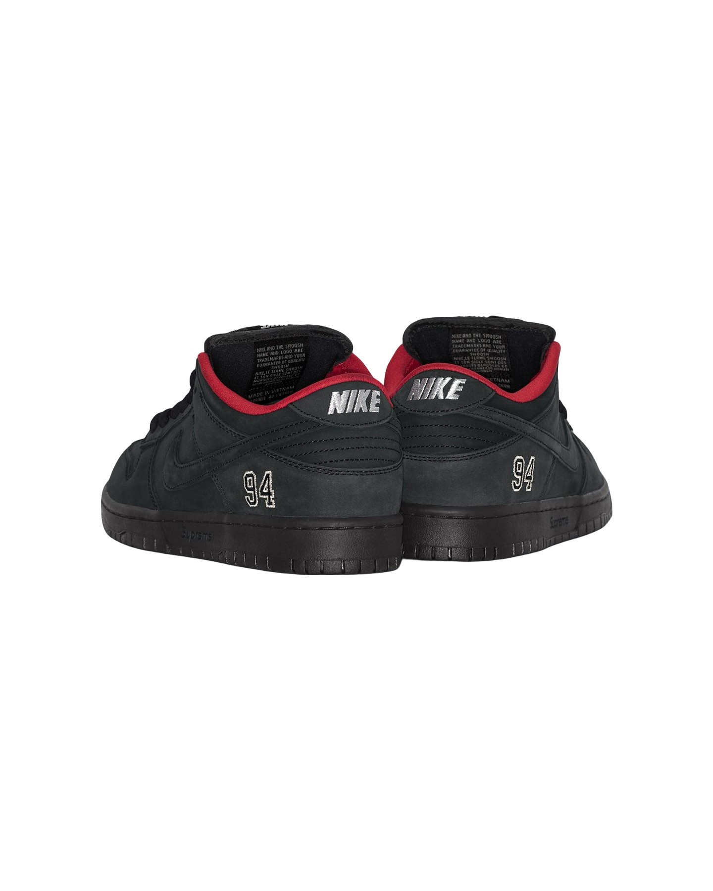 Supreme®/Nike SB Dunk Low Black view 2